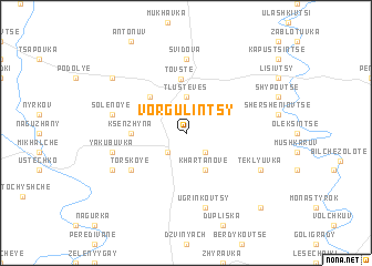 map of Vorgulintsy