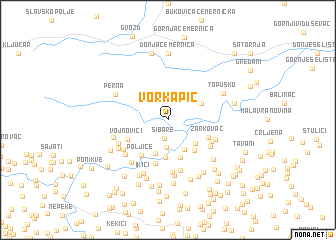 map of Vorkapić
