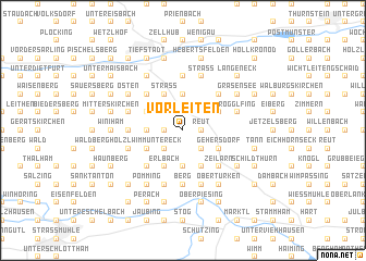 map of Vorleiten