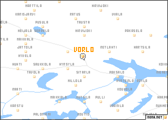 map of Vörlö