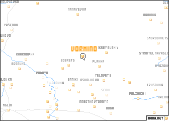 map of Vormino