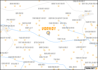 map of Vormoy