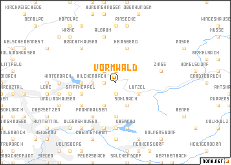 map of Vormwald