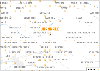 map of Vormwald