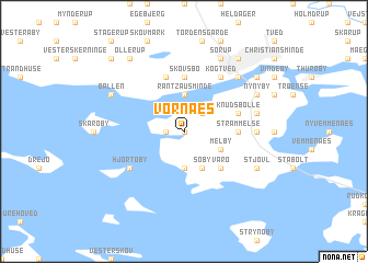 map of Vornæs