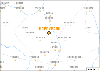 map of Vornyeanu