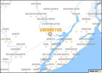 map of Vorobeyka