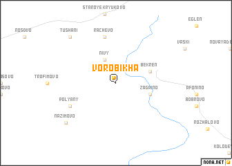 map of Vorob\