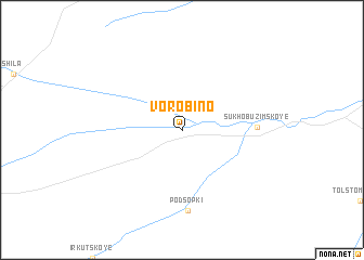 map of Vorobino