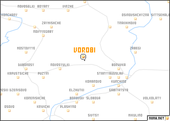 map of Vorobʼi