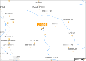 map of Vorob\