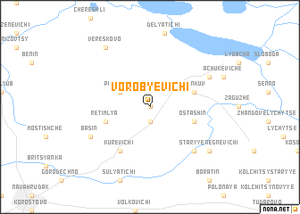 map of Vorobʼyëvichi