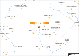 map of Vorob\