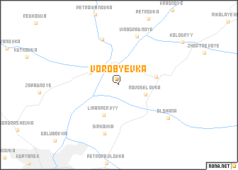 map of Vorobʼyevka