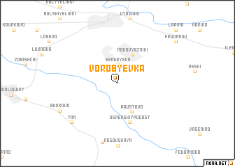 map of Vorob\