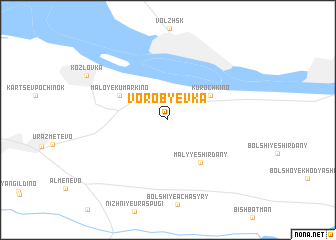 map of Vorob\