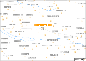 map of Vorobʼyevo