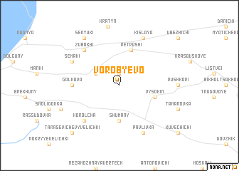 map of Vorobʼyëvo