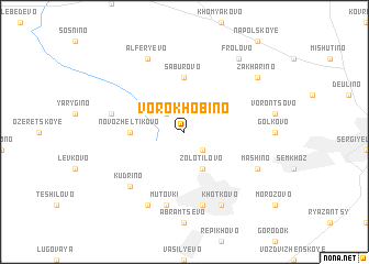 map of Vorokhobino
