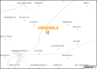 map of Vorokomle