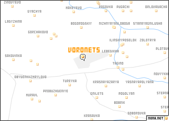 map of Voronëts