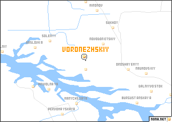 map of Voronezhskiy