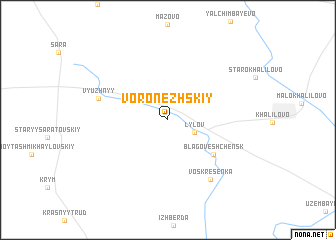 map of Voronezhskiy