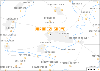 map of Voronezhskoye