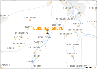 map of Voronezhskoye