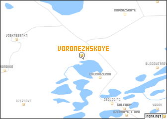 map of Voronezhskoye