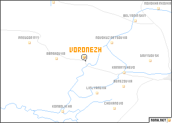 map of Voronezh