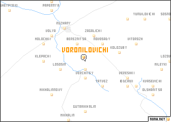 map of Voronilovichi