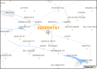 map of Voronintsy