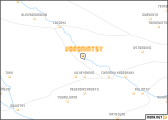 map of Voronintsy