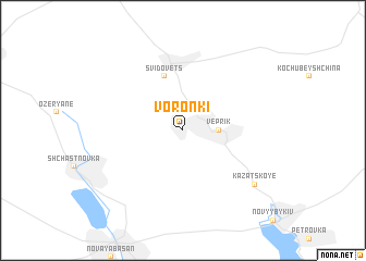 map of Voronʼki