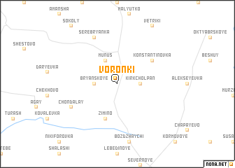 map of Voronki