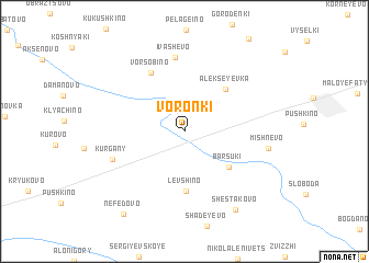 map of Voronki