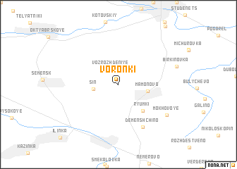 map of Voronki
