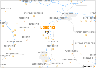 map of Voronki