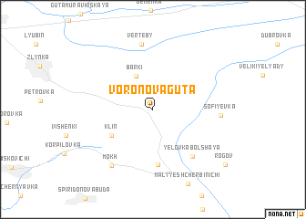 map of Voronova Guta