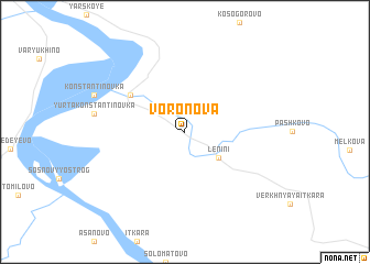 map of Voronova