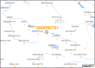 map of Voronovtsy