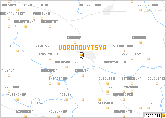 map of Voronovytsya