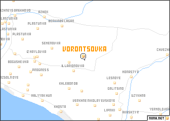 map of Vorontsovka