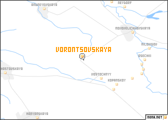 map of Vorontsovskaya