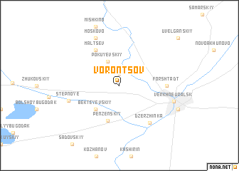 map of Vorontsov