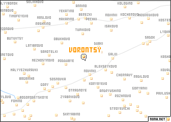 map of Vorontsy