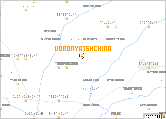 map of Voronyanshchina