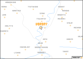 map of Vorony