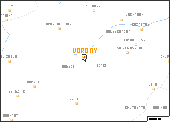 map of Vorony